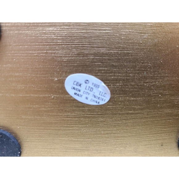 Pair of Vintage Gold Polyresin Bookends by CBK Ltd 1995 - Picture 7 of 7